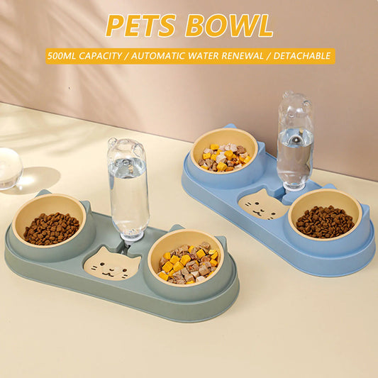 Pet Cat Bowl Automatic Feeder Dog Food Bowl - ProPawPet.com