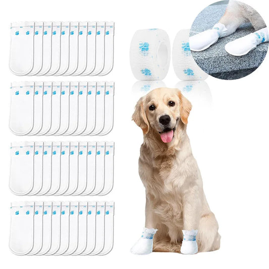 20/40PCS Pet Disposable Paw Shoes Waterproof - ProPawPet.com