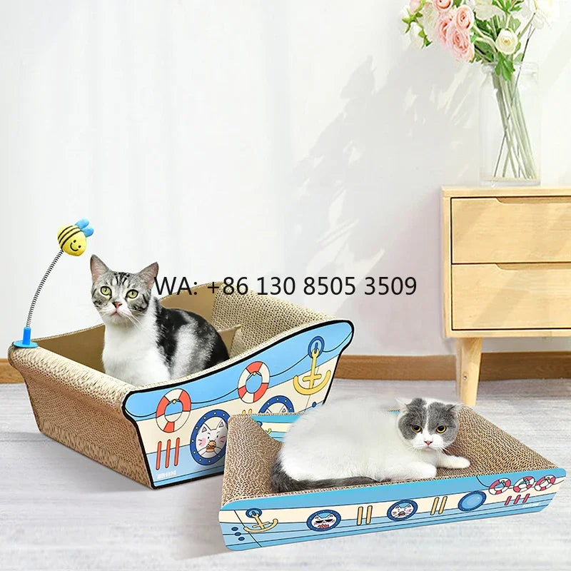 Pet s Cat Scratcher Bathtub and Boat Shape - ProPawPet.com