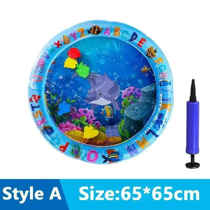 Interactive Cats Sensory Water Play Mat with Fish Thickened Inflatable Pet