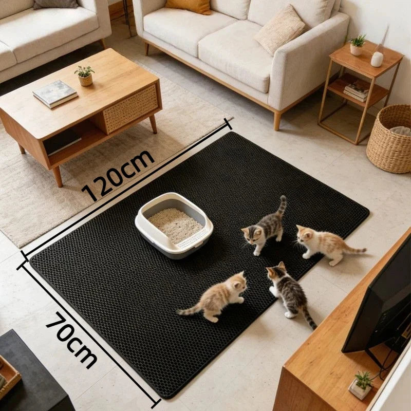 120CMX70CM Cat Litter Mat Waterproof Double - ProPawPet.com