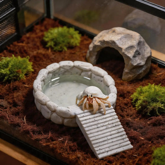 1PCS 3D printing imitation marble hermit - ProPawPet.com