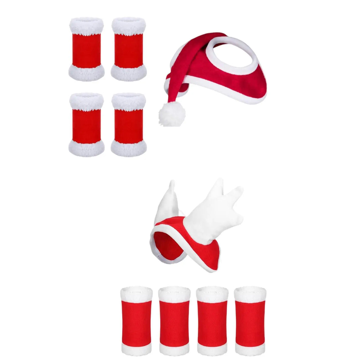 4Pcs Horse Leg Wraps Horse Christmas Hat - ProPawPet.com
