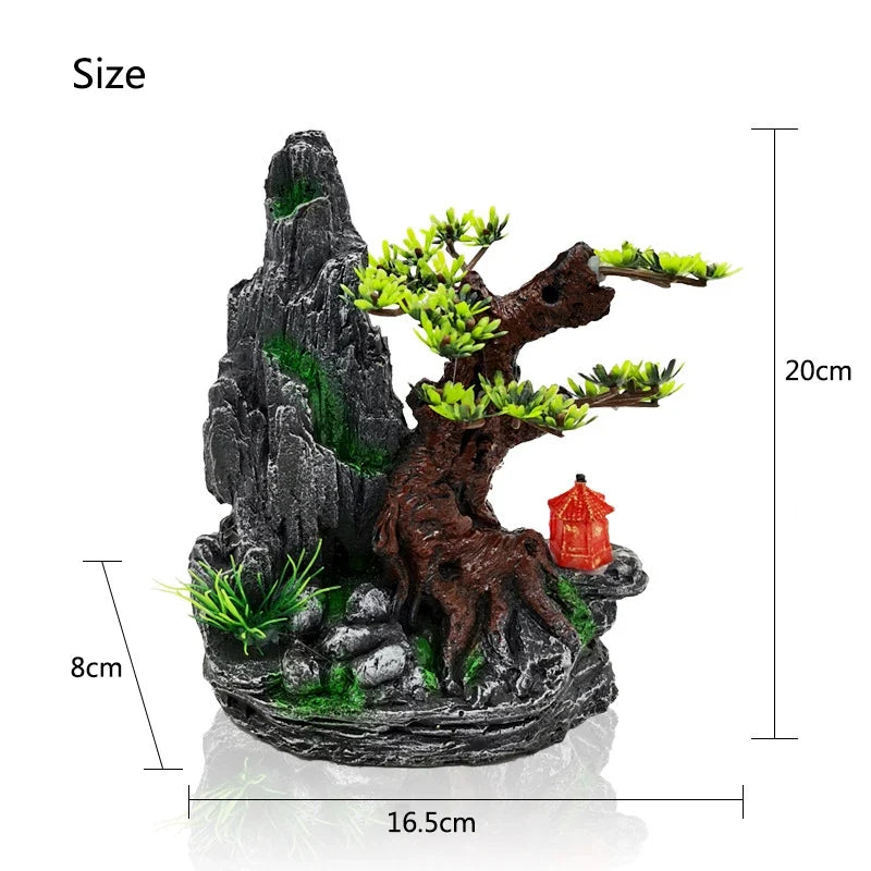 Resin Aquarium Rockery Mountain Decoration – 13 Colors