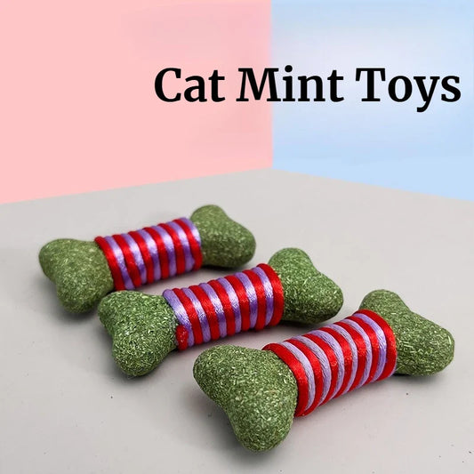 Rope Wound Bone Cat Grass Toys Cat Catnip - ProPawPet.com