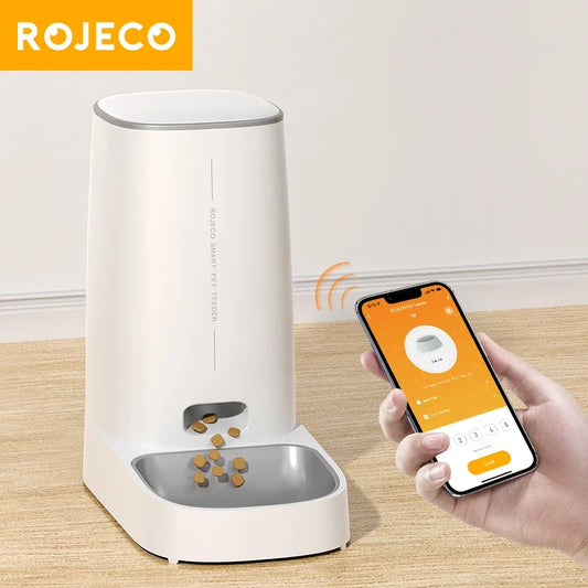 ROJECO Automatic Cat Feeder Pet Smart WiFi - ProPawPet.com