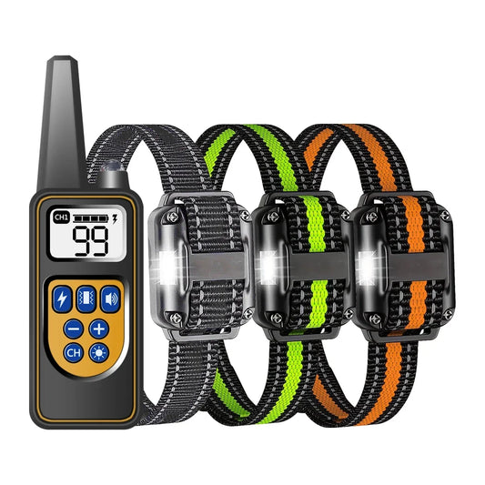 Dog Training Collar with Remote, Ip67 Waterproof Shock, Rechargeable