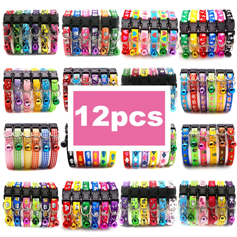 12Pcs Cat Dog Reflective Patch Collar Leash - ProPawPet.com