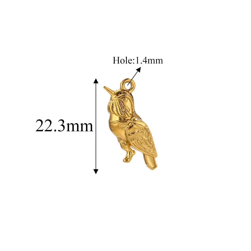 5pcs Stainle Steel Gold Animal Charms For - ProPawPet.com