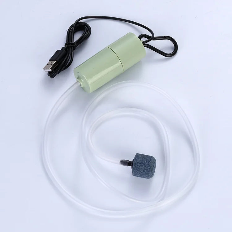 Quiet Mini Oxygen Pump USB Portable Fish Tank – 4 Colors