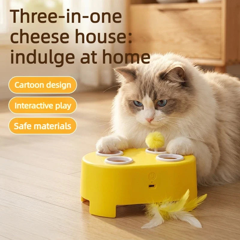 New3 in 1 Electric Tease Cats Toys Indoor - ProPawPet.com