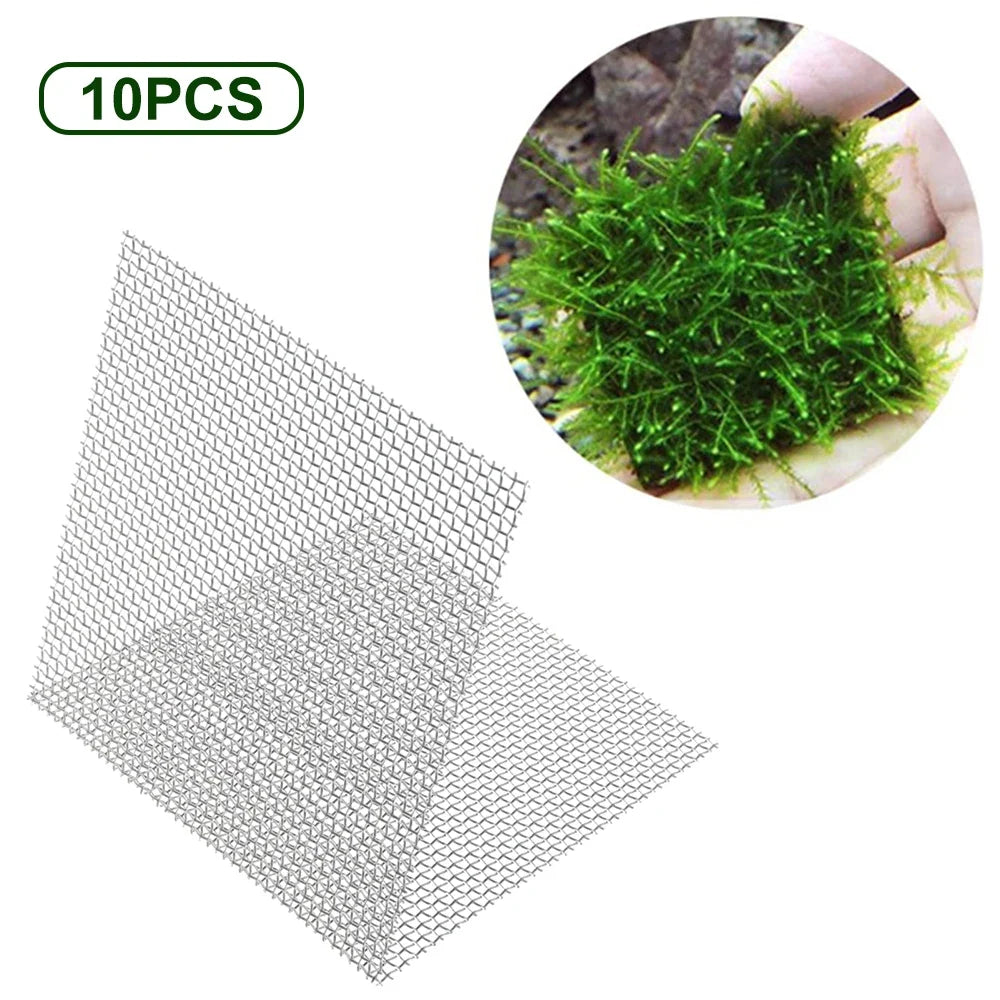 10PCS Aquarium Stainless Steel Wire Mesh Pad - ProPawPet.com