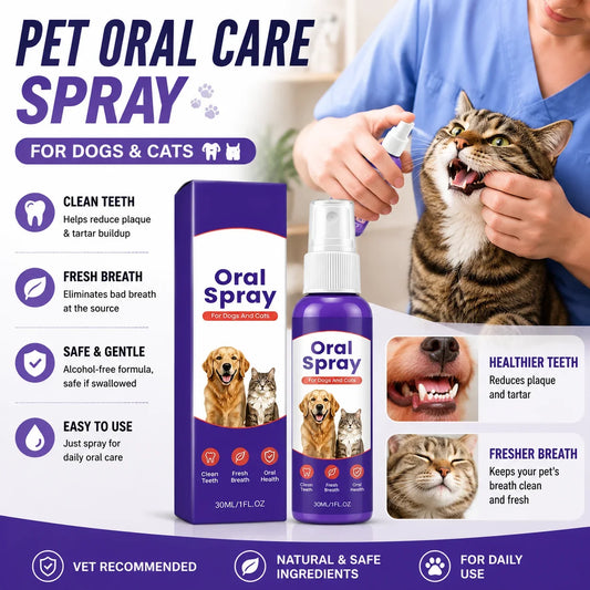 Pet Oral Care Spray for Dogs Cats Dental - ProPawPet.com