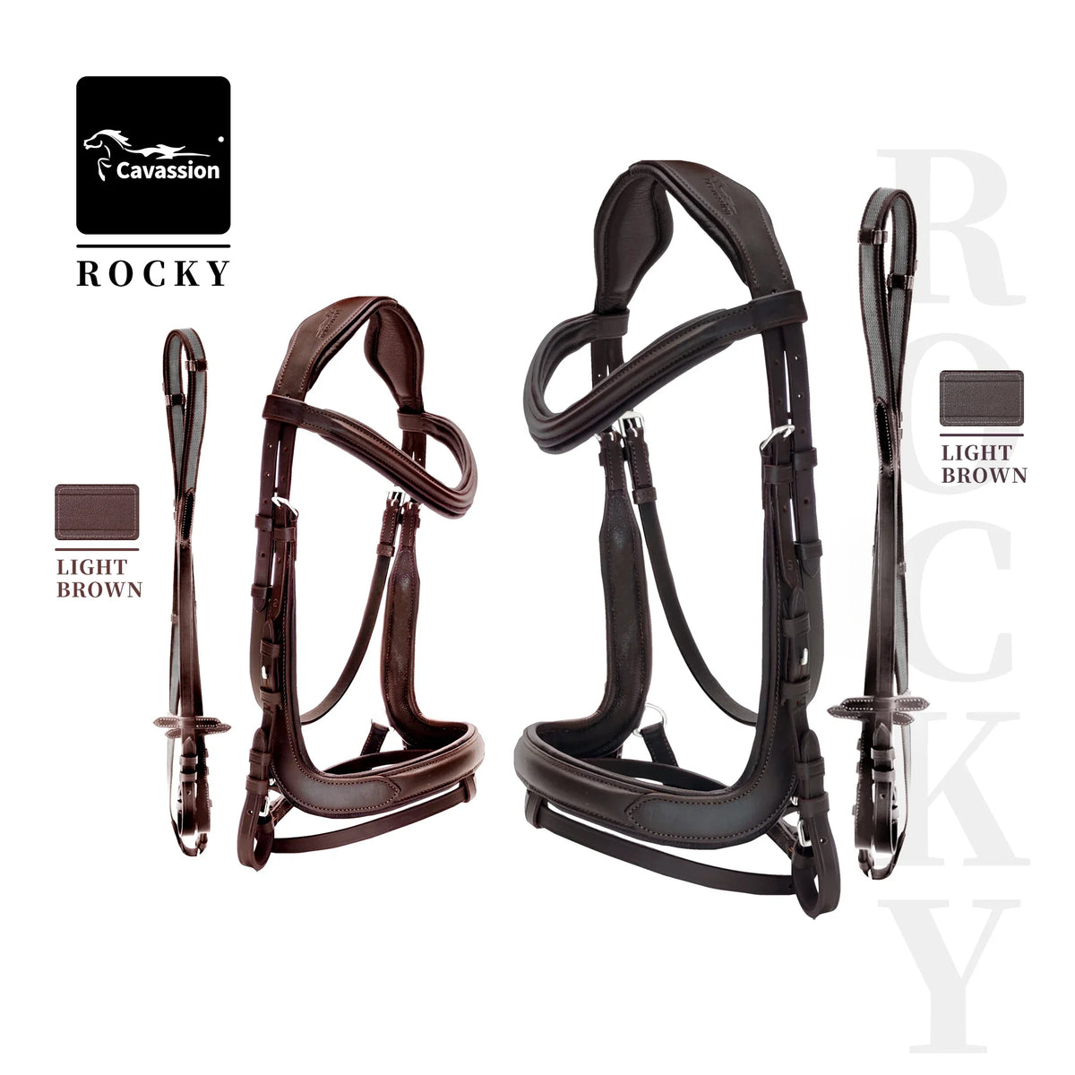 Cavassion equestrian non-slip bridle light - ProPawPet.com