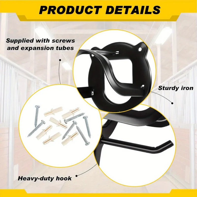 2/4/6pcs Horse Bridle Rack Metal Bridle - ProPawPet.com