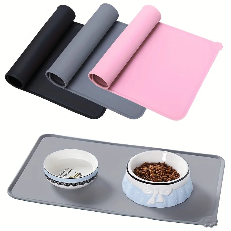 Pet Bowl Food Mat Silicone Dog Cat Feeding - ProPawPet.com