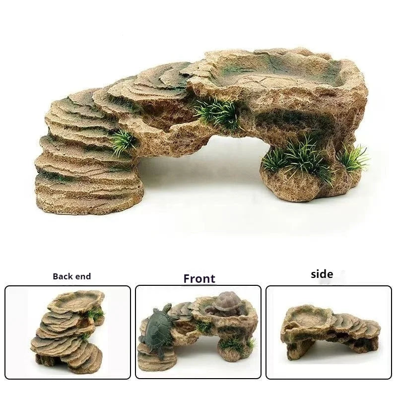 Turtle Platform Rectangular Aquarium Fish - ProPawPet.com
