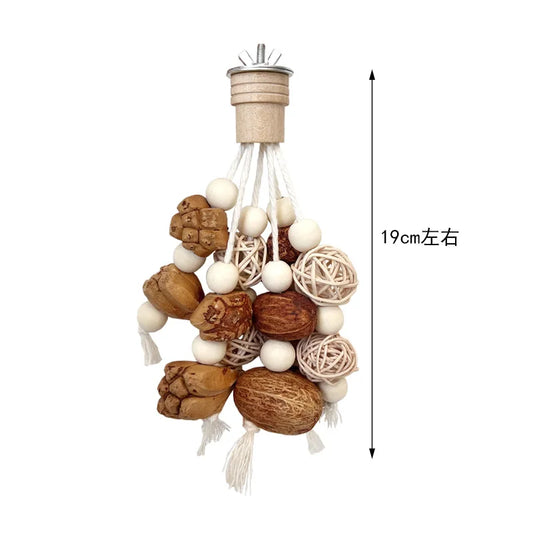 Random Color Rattan Ball Parrot Bite Toys - ProPawPet.com