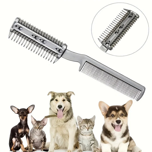 2-in-1 Professional Pet Grooming Razor Comb - ProPawPet.com