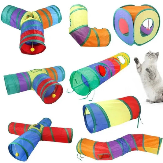 Foldable Cats Tunnel Pet Cat Toys Kitty Pet - ProPawPet.com
