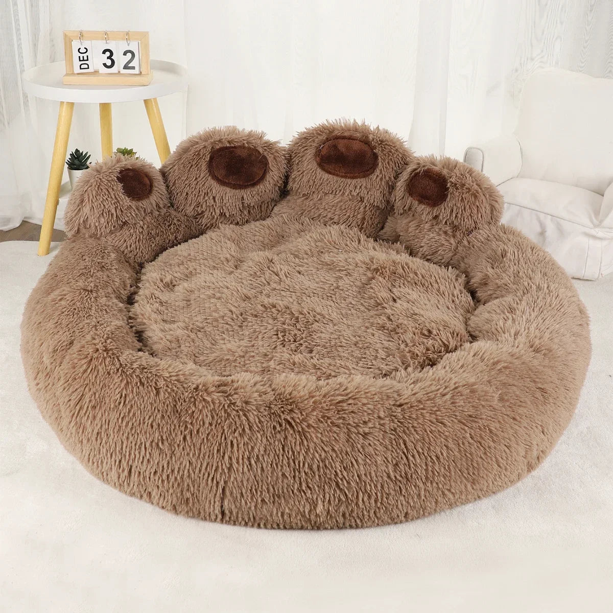 Fluffy Dog Bed Winter Warm Large Pet - ProPawPet.com
