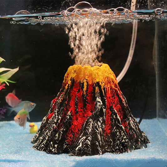Resin Simulated Volcano Building Aquarium - ProPawPet.com