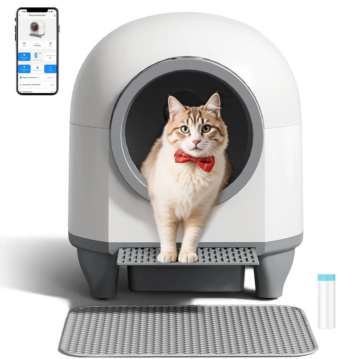 90l Self Cleaning Cat Litter Box, APP Control Smart Safety – Cat Supplies