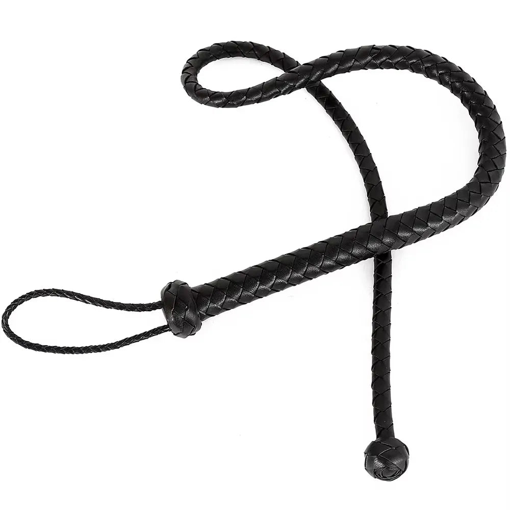 124CM PU Leather Horse Riding Whip Bullwhip - ProPawPet.com