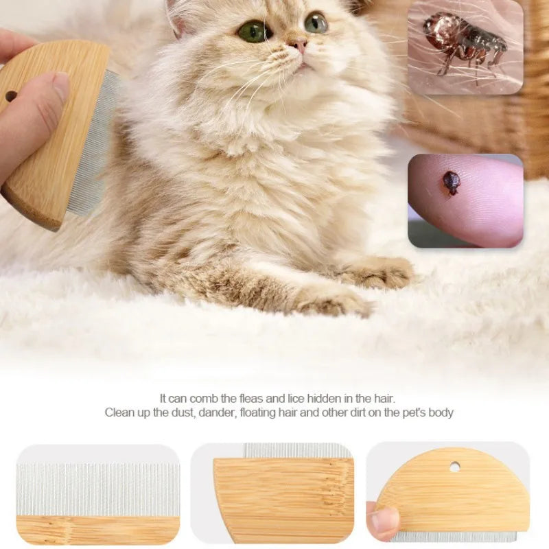 Cat Comb Cat Hair Remover Wooden Dense Combs - ProPawPet.com