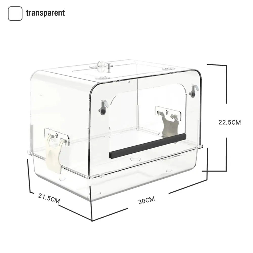 Acrylic Bird Bath Box for Enclosure
