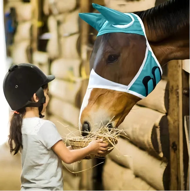 Horse Fly Mask with Ears, Anti-UV Breathable - ProPawPet.com