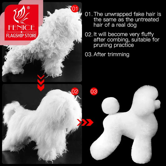 Fenice Pet Simulation Hair Grooming Fake Dog - ProPawPet.com