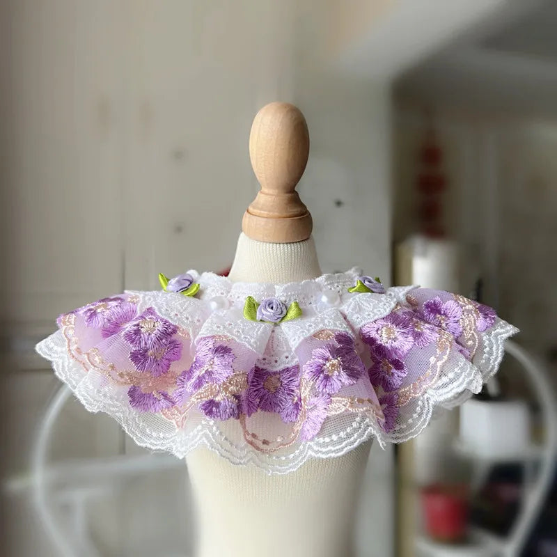 Girls Lace Cat Dog Collar Luxury Wedding - ProPawPet.com