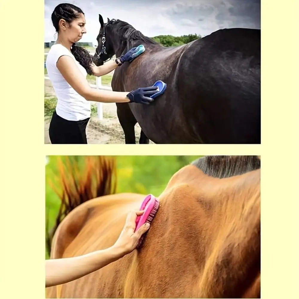 New 1Pcs Colorful Horse Grooming Brush - ProPawPet.com