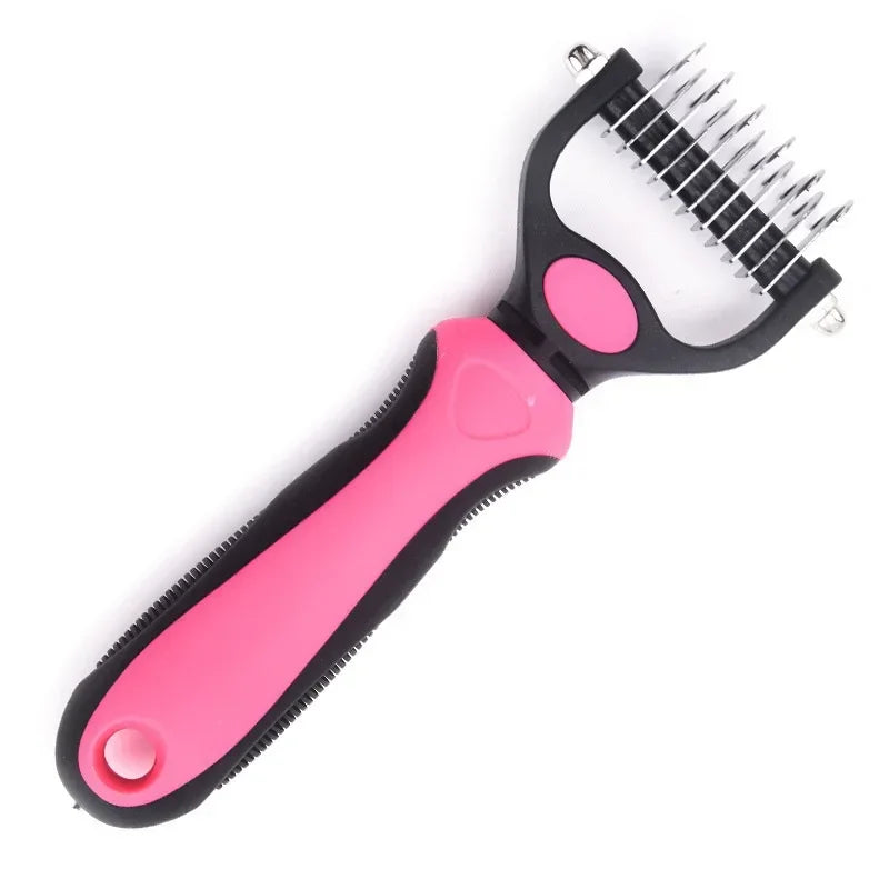 Professional Pet Deshedding Grooming Brush Dog Hair Remover Fur Knot