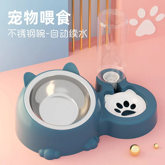 Cat Bowl Water Food Integrated Automatic - ProPawPet.com