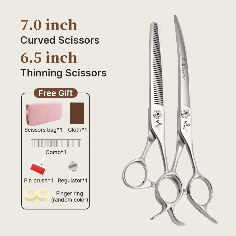 Fenice Slim Narrow Dog Grooming Scissors Set - ProPawPet.com