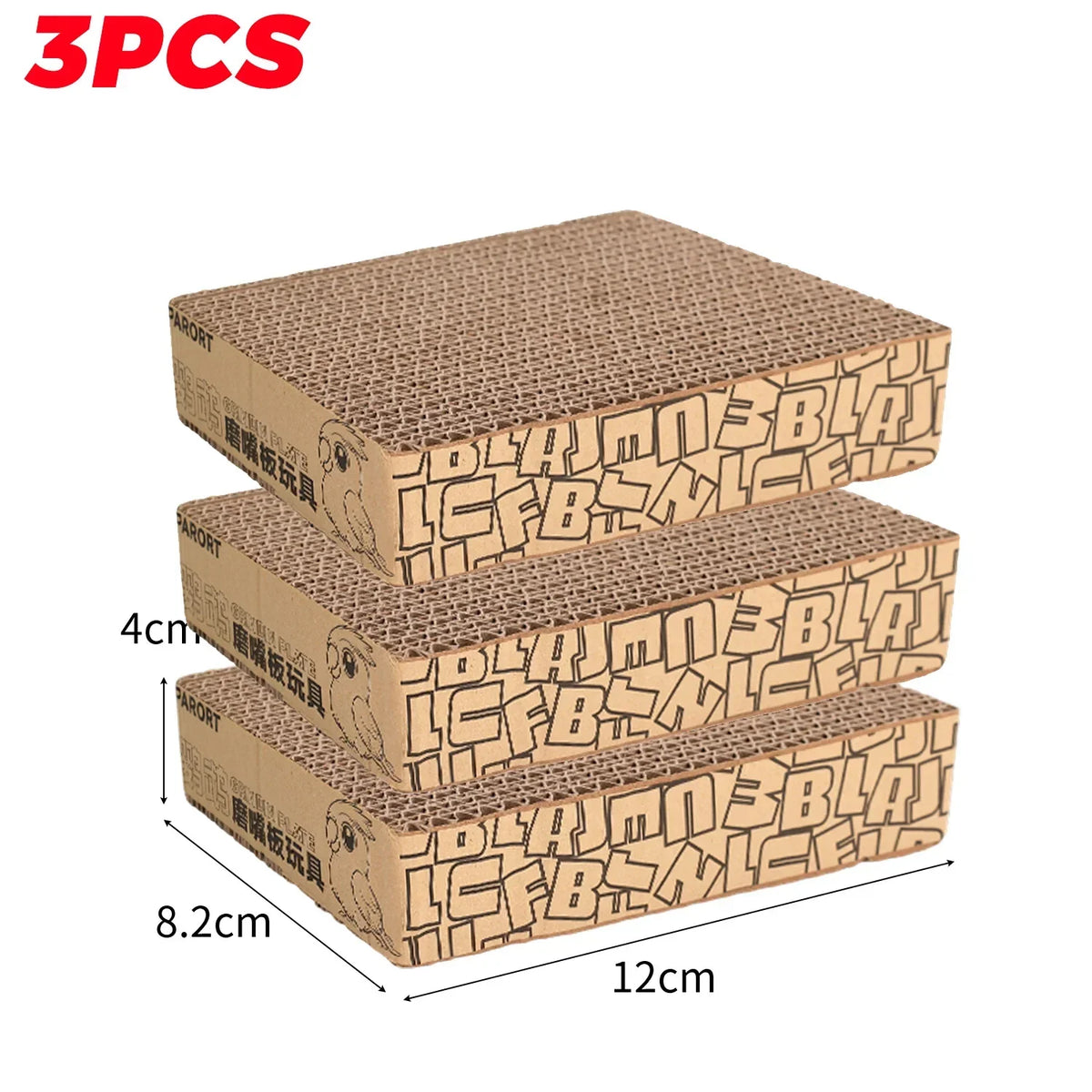 Thickened Cardboard Parrot Platform Beak Trimming Chew Board – 6 Colors