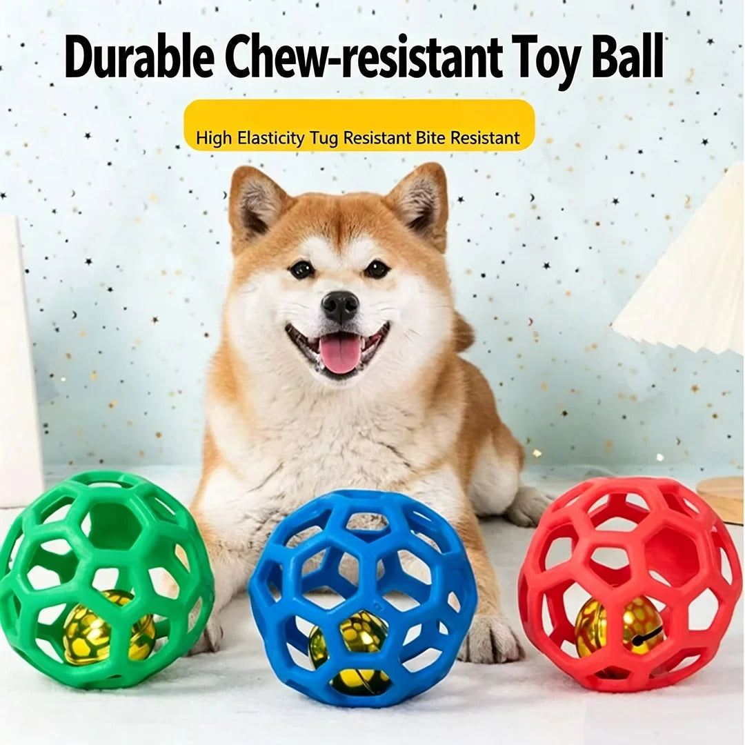 Rubber Chew Resistant Ball with Bell for - ProPawPet.com