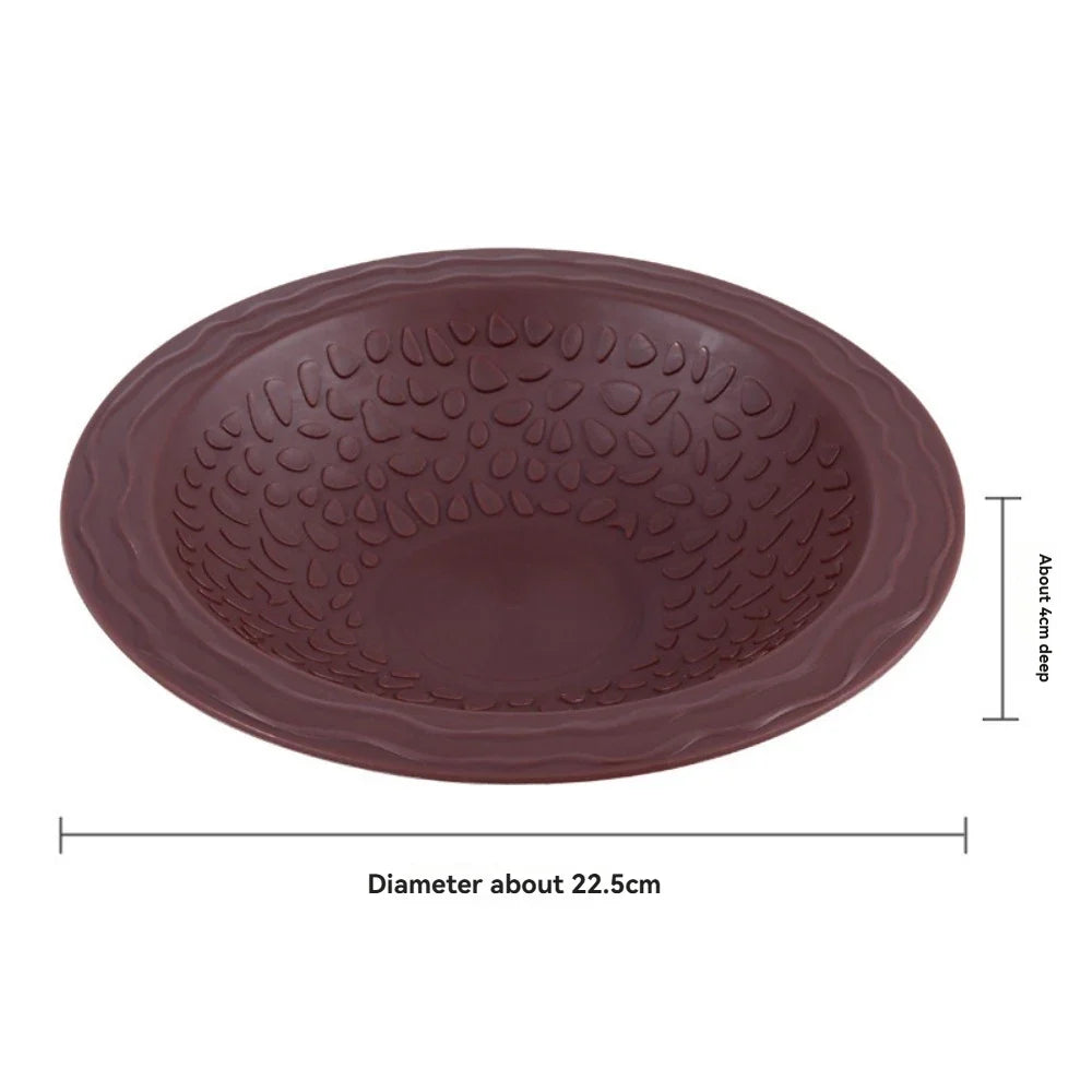 Turtle Bathing Pool, Reptile Feeding Dish Water Pot Landscape – 9 Colors