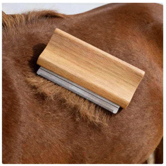Equine Wooden Deshedding Brush Equestrian - ProPawPet.com