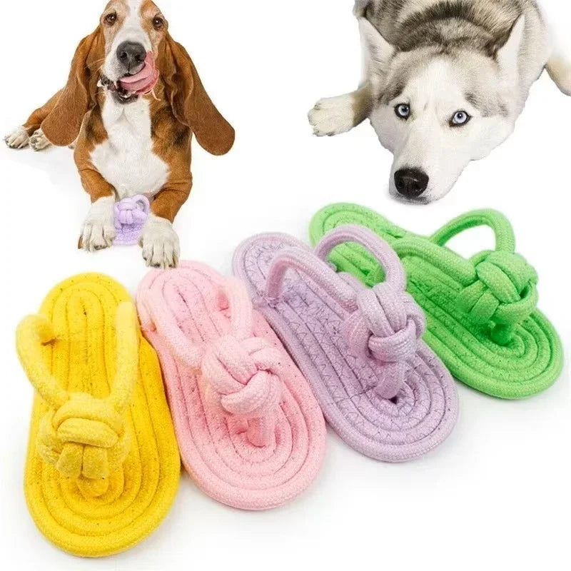 Pet Interactive Chewing Toy Cotton Slipper - ProPawPet.com