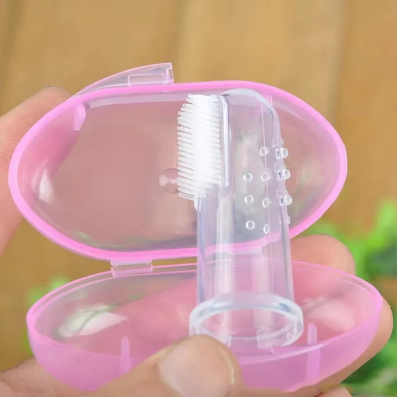 1- Super Soft Pet Finger Toothbrush Teddy Dog Brush – Nail, Paw & Dental Care