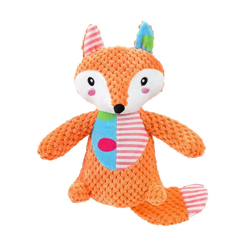 Dog Plush Doll Squeaky Toy Bite Resistant Puppy Teething Chew – Dog Supplies