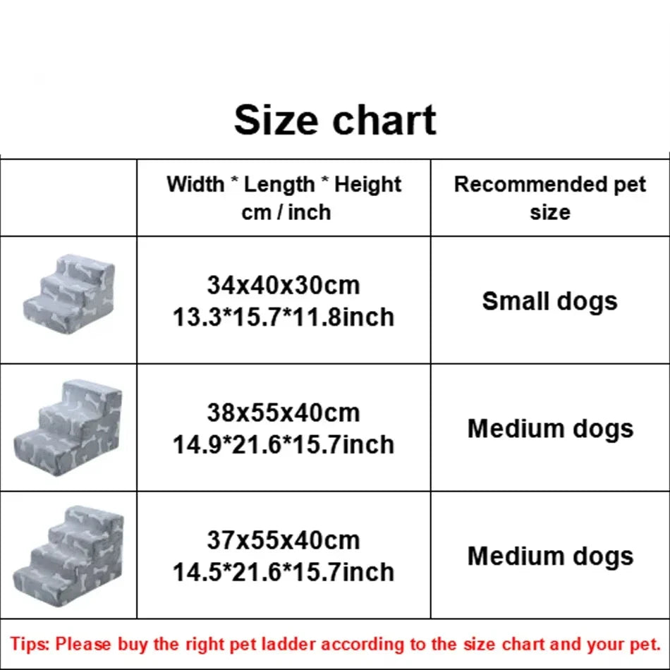 Ladder Dogs Pets Bone Shape Puppy Stairs - ProPawPet.com
