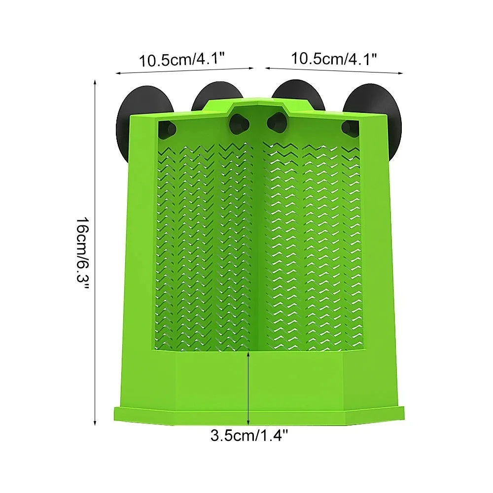 Plastic Reptile Feeding Dish Suspendable Design Open Mouth – 5 Colors