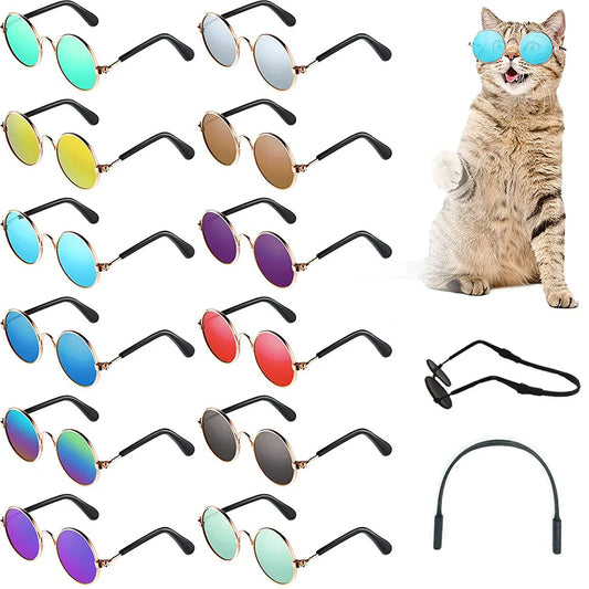 Puppy Dog Sunglasses Anti-skid Round Metal - ProPawPet.com