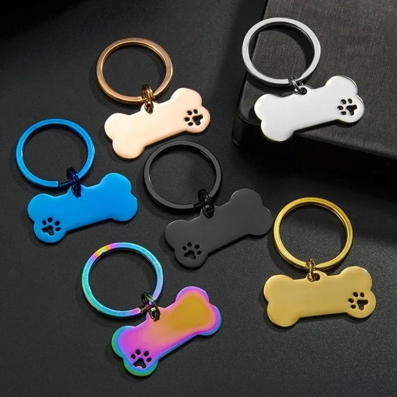 Personalized Bone Shaped Pet ID Tag - - ProPawPet.com