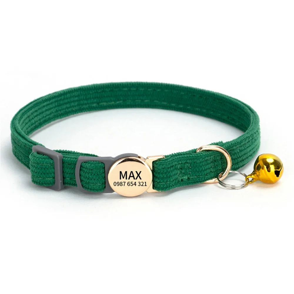Personalized Engraved Cat Collar Adjustable - ProPawPet.com