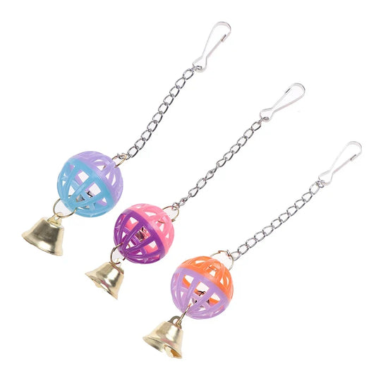 Pet Parrot Bird Cockatiel Bell Swing Ball - ProPawPet.com